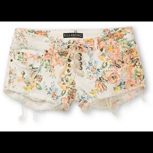Billabong White & Floral Print Jean